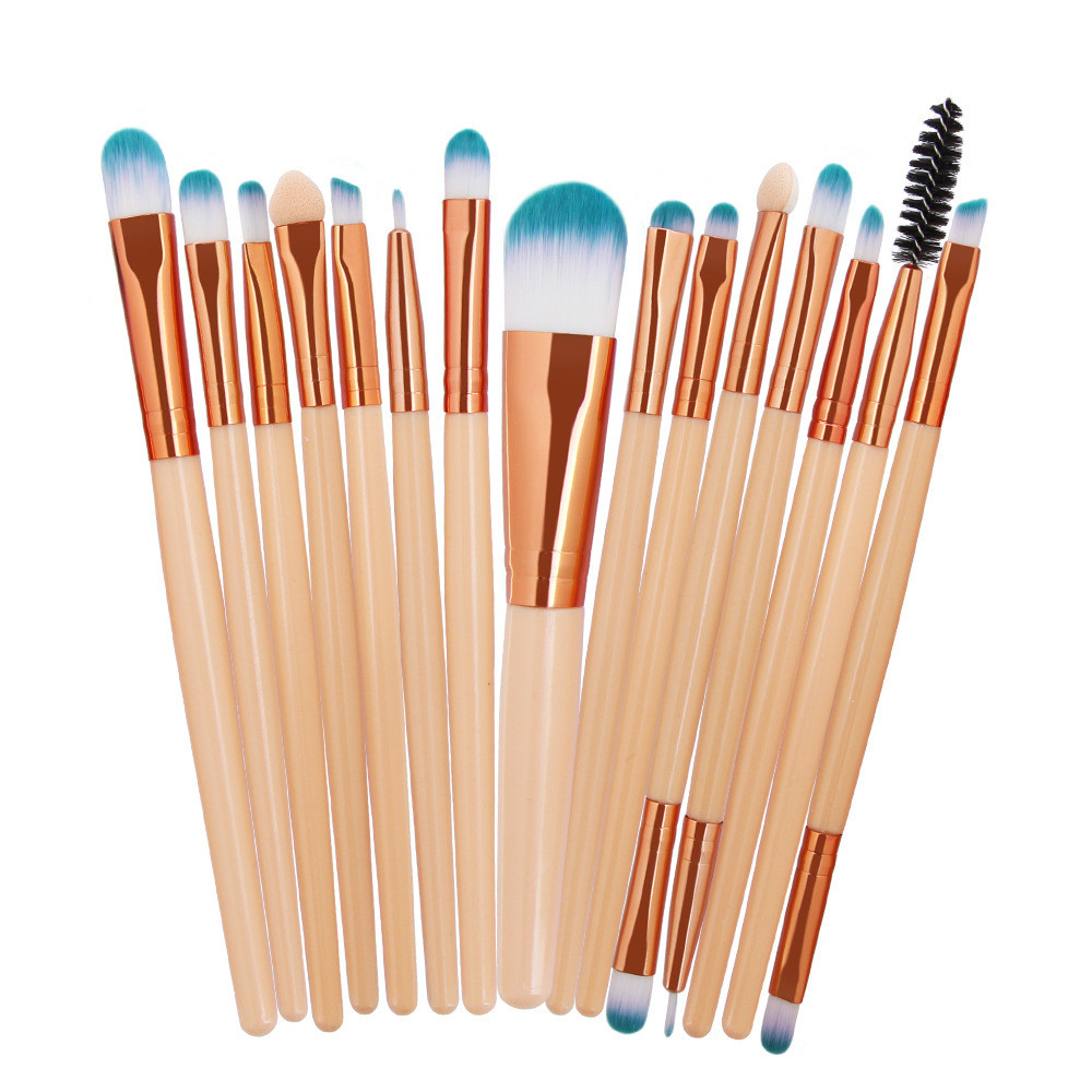 15-Piece Essential Makeup Brush Set