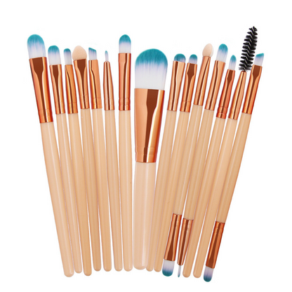 15-Piece Essential Makeup Brush Set