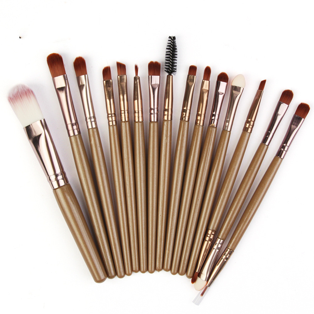 15-Piece Essential Makeup Brush Set