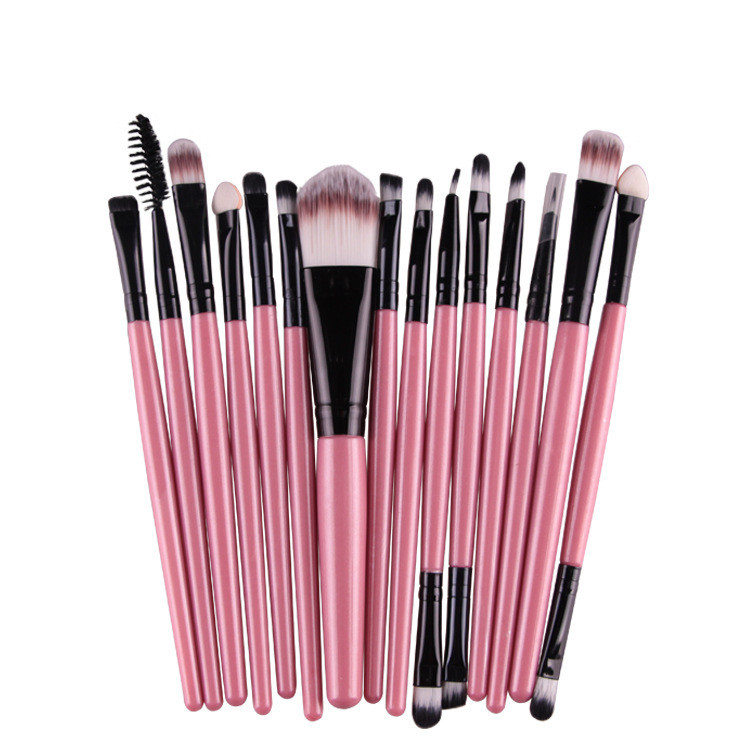 15-Piece Essential Makeup Brush Set