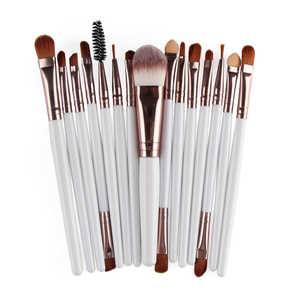 15-Piece Essential Makeup Brush Set
