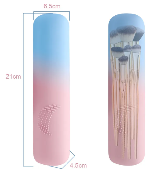Silicone Travel Makeup Brush Case