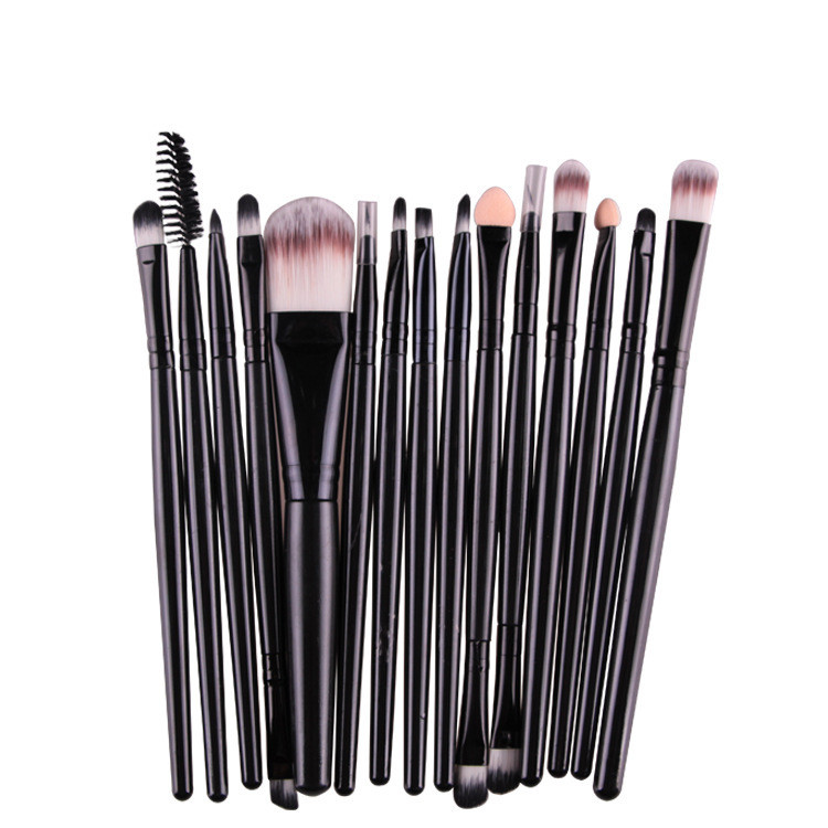 15-Piece Essential Makeup Brush Set