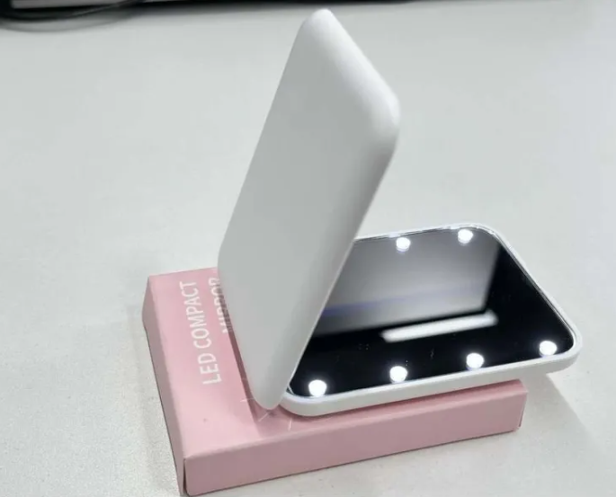 GlowFold Portable LED Makeup Mirror