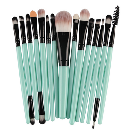 15-Piece Essential Makeup Brush Set