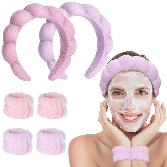 Spa Headband & Wristband Set
