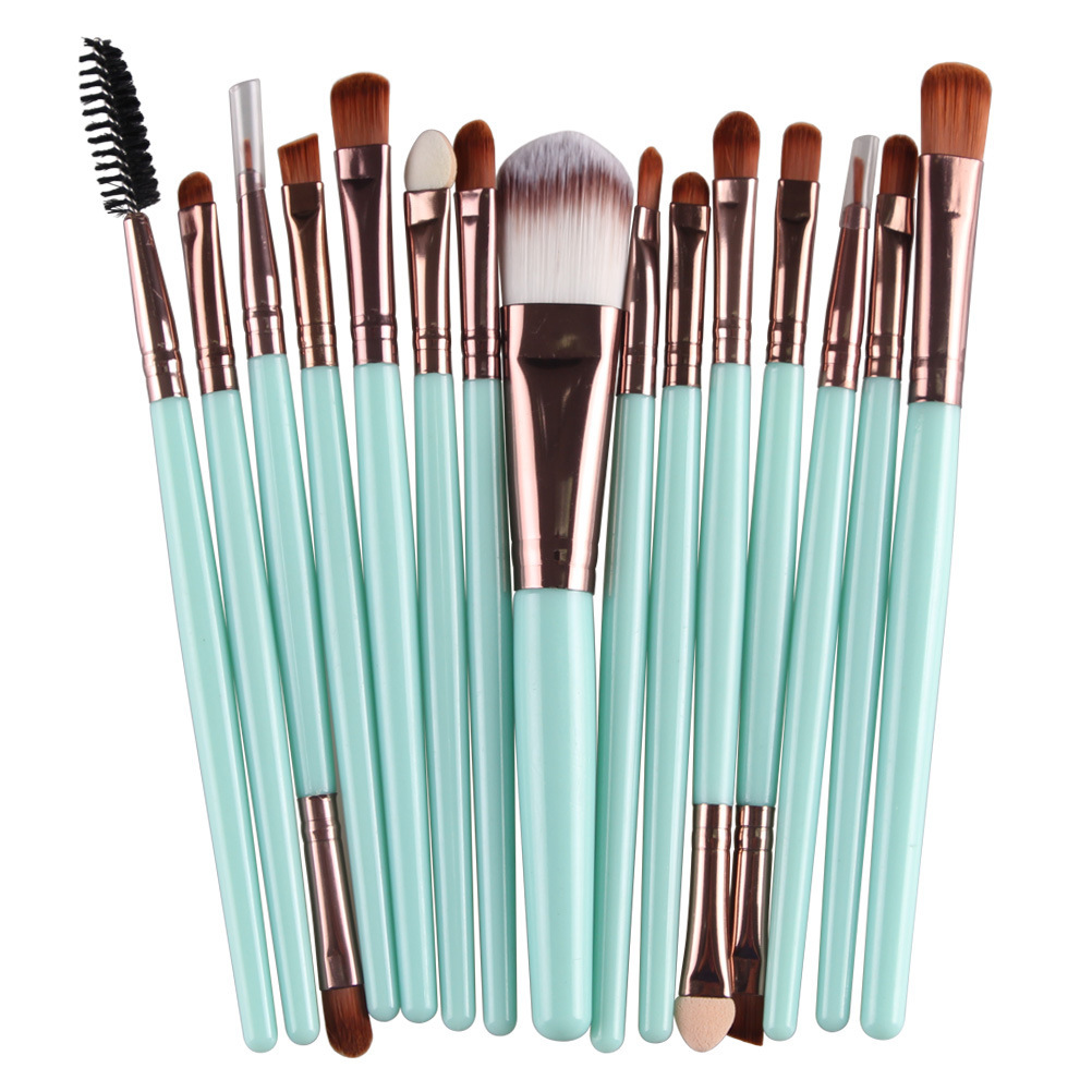 15-Piece Essential Makeup Brush Set