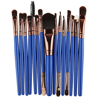 15-Piece Essential Makeup Brush Set