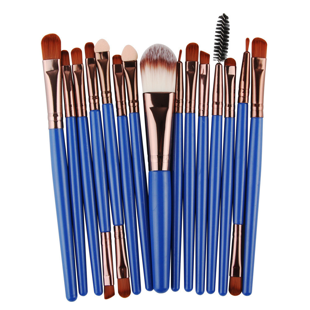 15-Piece Essential Makeup Brush Set