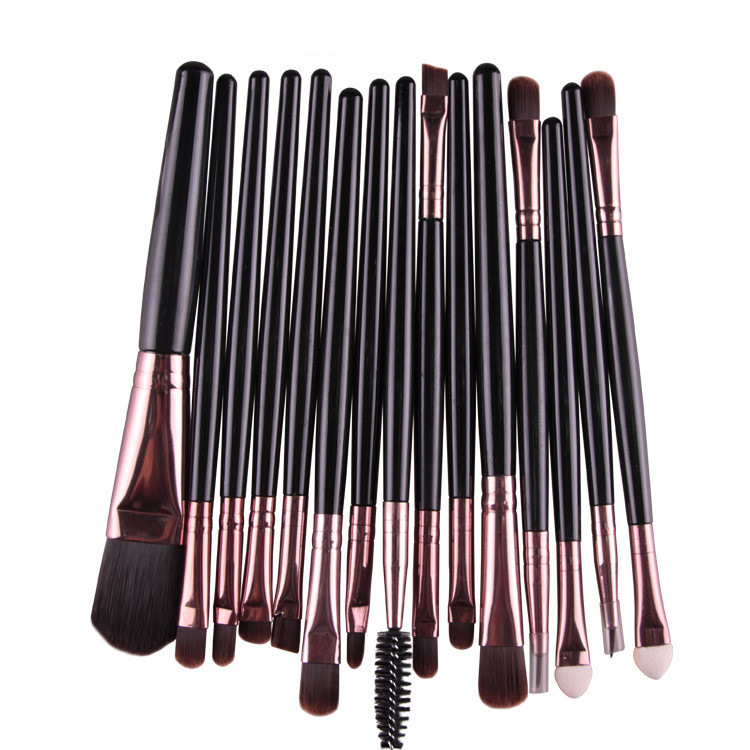 15-Piece Essential Makeup Brush Set