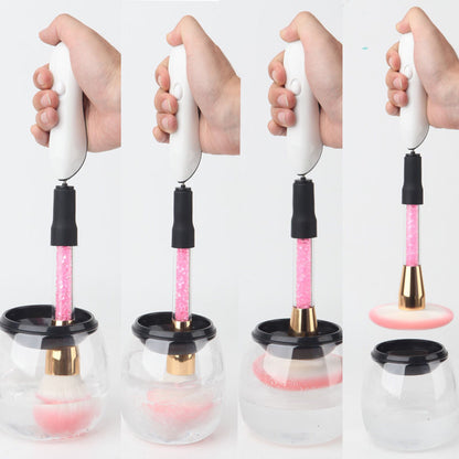 Rotating Makeup Brush Cleaning Set