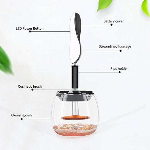 Rotating Makeup Brush Cleaning Set