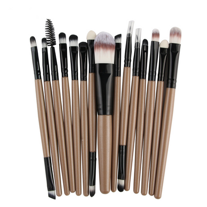15-Piece Essential Makeup Brush Set