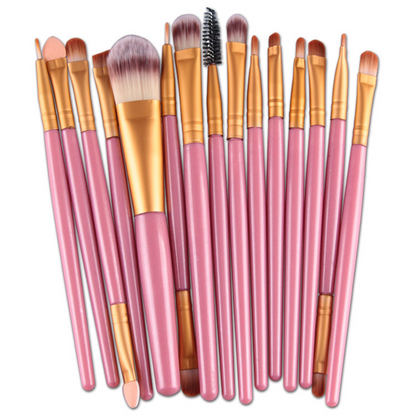 15-Piece Essential Makeup Brush Set