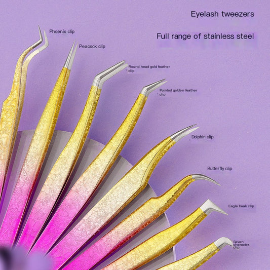 Gold Lash Extension Tweezers