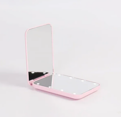 GlowFold Portable LED Makeup Mirror