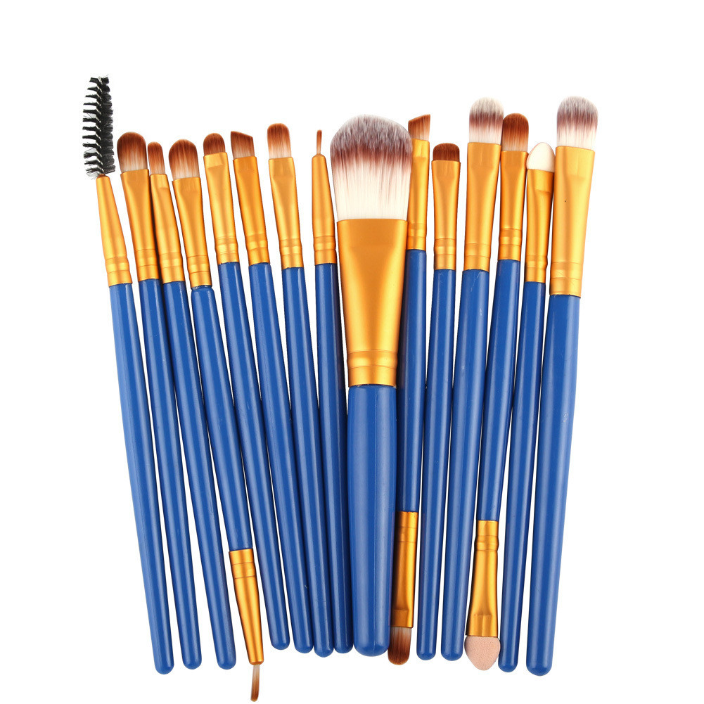 15-Piece Essential Makeup Brush Set